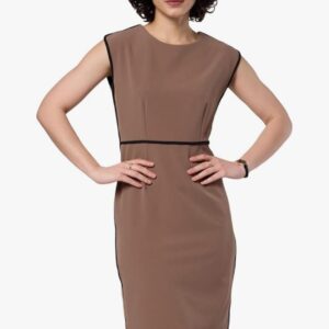 Women's V-Neck Pleated Midi Dress